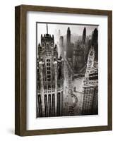 Aerial View of Chicago-null-Framed Photographic Print