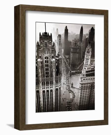Aerial View of Chicago-null-Framed Photographic Print