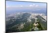 Aerial View Of Christ Redeemer And Corcovado Mountain In Rio De Janeiro-mangostock-Mounted Photographic Print