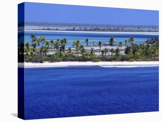 Aerial View of Christmas Island, Kiribati-Ken Gillham-Stretched Canvas