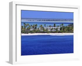 Aerial View of Christmas Island, Kiribati-Ken Gillham-Framed Photographic Print