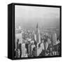 Aerial View of Chrysler Building in New York City-null-Framed Stretched Canvas