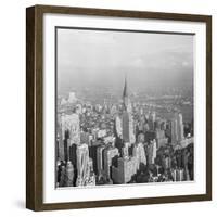 Aerial View of Chrysler Building in New York City-null-Framed Photographic Print