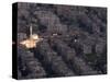 Aerial View of City at Night Including a Floodlit Mosque, Damascus, Syria, Middle East-Christian Kober-Stretched Canvas