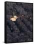 Aerial View of City at Night Including a Floodlit Mosque, Damascus, Syria, Middle East-Christian Kober-Framed Stretched Canvas