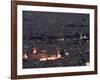 Aerial View of City at Night Including the Umayyad Mosque, Damascus, Syria-Christian Kober-Framed Photographic Print