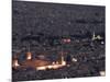 Aerial View of City at Night Including the Umayyad Mosque, Damascus, Syria-Christian Kober-Mounted Photographic Print