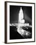 Aerial View of City Hall at Night-null-Framed Photographic Print