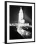 Aerial View of City Hall at Night-null-Framed Photographic Print