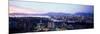 Aerial View of Cityscape at Sunset, Vancouver, British Columbia, Canada-null-Mounted Photographic Print