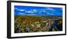 Aerial view of cityscape, Montpelier, Washington County, Vermont, USA-null-Framed Photographic Print