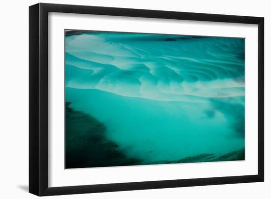 Aerial View of Clear Turquoise Water in Caribbean Sea, Great Exumand, Bahamas-null-Framed Photographic Print