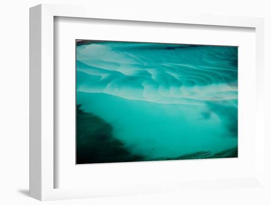 Aerial View of Clear Turquoise Water in Caribbean Sea, Great Exumand, Bahamas-null-Framed Photographic Print