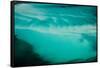 Aerial View of Clear Turquoise Water in Caribbean Sea, Great Exumand, Bahamas-null-Framed Stretched Canvas