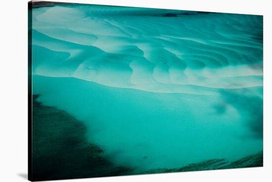 Aerial View of Clear Turquoise Water in Caribbean Sea, Great Exumand, Bahamas-null-Stretched Canvas