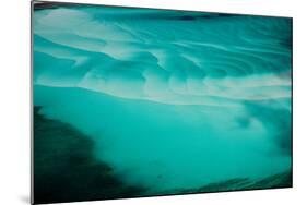 Aerial View of Clear Turquoise Water in Caribbean Sea, Great Exumand, Bahamas-null-Mounted Photographic Print