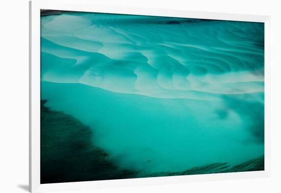 Aerial View of Clear Turquoise Water in Caribbean Sea, Great Exumand, Bahamas-null-Framed Photographic Print