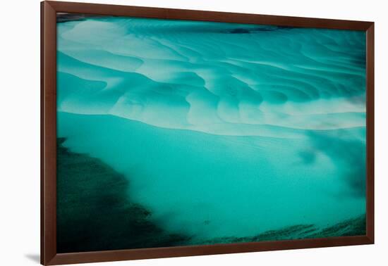 Aerial View of Clear Turquoise Water in Caribbean Sea, Great Exumand, Bahamas-null-Framed Photographic Print