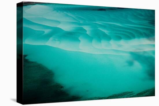 Aerial View of Clear Turquoise Water in Caribbean Sea, Great Exumand, Bahamas-null-Stretched Canvas