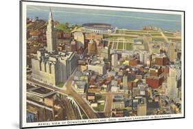 Aerial View of Cleveland, Ohio-null-Mounted Art Print