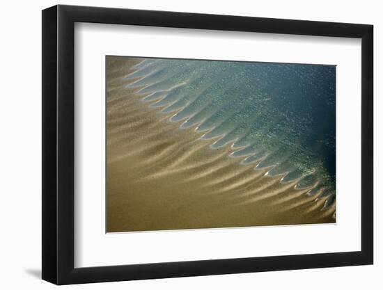 Aerial View of Coast, Hallig, Germany, April 2009-Novák-Framed Photographic Print