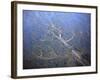 Aerial View of Coastal Landscape at Low Tide with Channels and Pools, Hallig, Germany, April 2009-Novák-Framed Photographic Print