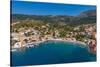 Aerial view of coastline near Zola, Kefalonia, Ionian Islands, Greek Islands, Greece, Europe-Frank Fell-Stretched Canvas