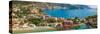 Aerial view of coastline near Zola, Kefalonia, Ionian Islands, Greek Islands, Greece, Europe-Frank Fell-Stretched Canvas