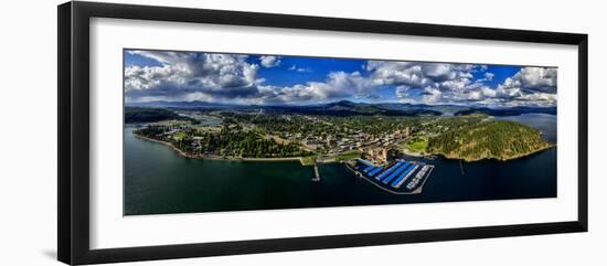 Aerial view of Coeur d'Alene, Kootenai County, Idaho, USA-null-Framed Photographic Print