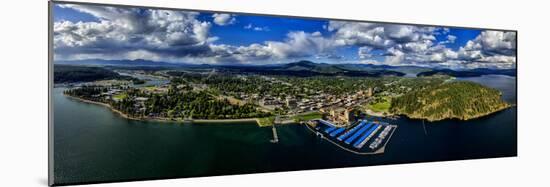 Aerial view of Coeur d'Alene, Kootenai County, Idaho, USA-null-Mounted Photographic Print