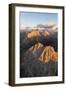 Aerial view of Colac, Gran Vernel and Marmolada, Dolomites, Trentino-Alto Adige, Italy, Europe-Roberto Moiola-Framed Photographic Print