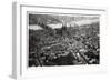 Aerial View of Cologne, North Rhine-Westphalia, Germany, from a Zeppelin, C1931-null-Framed Giclee Print