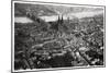 Aerial View of Cologne, North Rhine-Westphalia, Germany, from a Zeppelin, C1931-null-Mounted Giclee Print