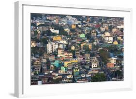 Aerial View of Colorful Houses, Manila, Philippines-Keren Su-Framed Photographic Print