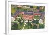 Aerial View of Columbia College, Columbia, South Carolina-null-Framed Art Print