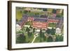 Aerial View of Columbia College, Columbia, South Carolina-null-Framed Art Print