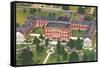 Aerial View of Columbia College, Columbia, South Carolina-null-Framed Stretched Canvas