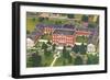 Aerial View of Columbia College, Columbia, South Carolina-null-Framed Art Print