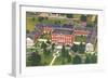 Aerial View of Columbia College, Columbia, South Carolina-null-Framed Art Print