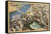 Aerial View of Columbus, Ohio-null-Framed Stretched Canvas
