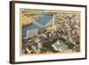 Aerial View of Columbus, Ohio-null-Framed Art Print