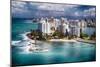 Aerial View Of Condado Shoreline-George Oze-Mounted Photographic Print