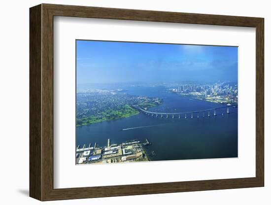 Aerial View of Coronado Island, San Diego-f8grapher-Framed Photographic Print