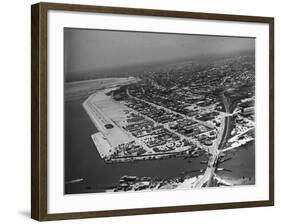 Aerial View of Corpus Christi-John Phillips-Framed Premium Photographic Print