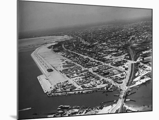 Aerial View of Corpus Christi-John Phillips-Mounted Premium Photographic Print