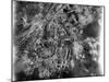 Aerial View of Crater-Riddle Railroad Junction at Bad Oldosloe after Allied Air Attack Nr. Lubeck-Margaret Bourke-White-Mounted Photographic Print