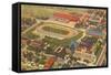 Aerial View of Creighton University, Omaha, Nebraska-null-Framed Stretched Canvas