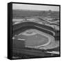 Aerial View of Crowds at Yankee Stadium-null-Framed Stretched Canvas