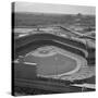 Aerial View of Crowds at Yankee Stadium-null-Stretched Canvas