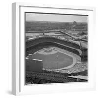 Aerial View of Crowds at Yankee Stadium-null-Framed Photographic Print